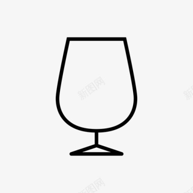 干邑玻璃白兰地玻璃饮料图标图标
