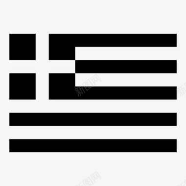 国家希腊国旗国家欧洲图标图标