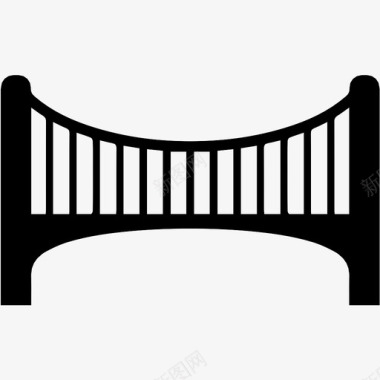 桥梁桥梁拱门建筑图标图标