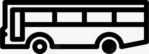 公共交通标识公共汽车公共交通交通图标图标