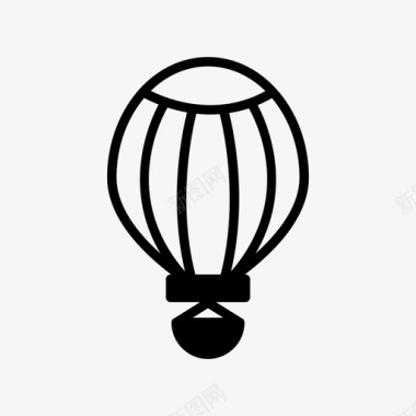 热气球飞行热气球飞行乘坐图标图标