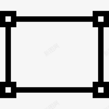 方形装饰画屏幕定位点矩形图标图标