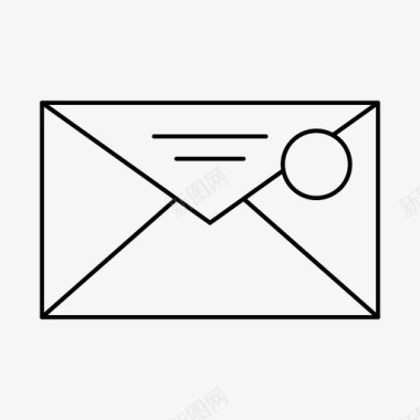 留言信件电子邮件信封图标图标