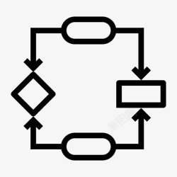 业务流程图算法数据图标高清图片