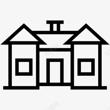 别墅房子小屋图标图标