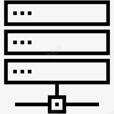 抽象图标集网络服务器数据库服务器连接图标图标