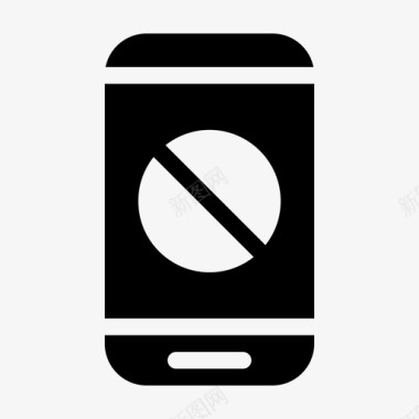 通知设计智能手机拒绝阻止手机图标图标