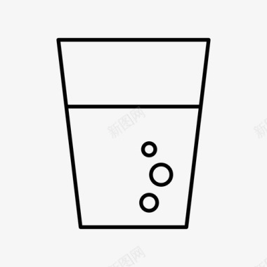 一杯水饮料苏打水图标图标