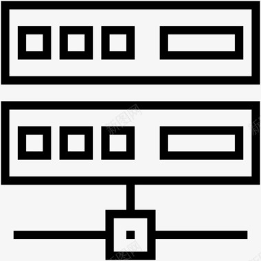 服务器服务器共享数据库共享信息访问图标图标