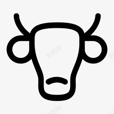 牛奶制品脸图标图标