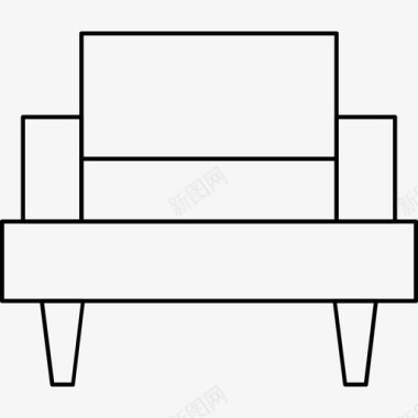 沙发椅子矢量素材沙发椅子家具图标图标