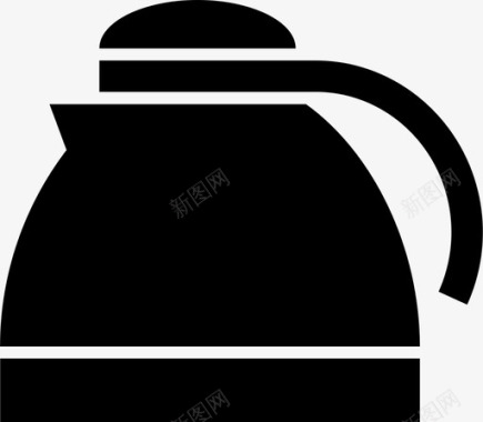 咖啡壶咖啡因咖啡机图标图标
