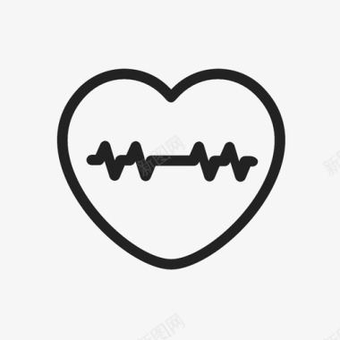 心脏监护仪心律失常症状脉搏图标图标