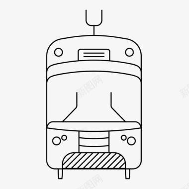 地铁和公交有轨电车轻轨地铁图标图标