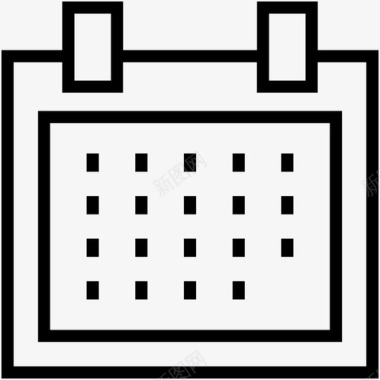 日历挂历时间框架图标图标