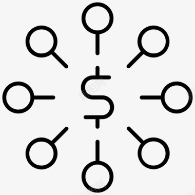 肯定基基金众筹金融图标图标