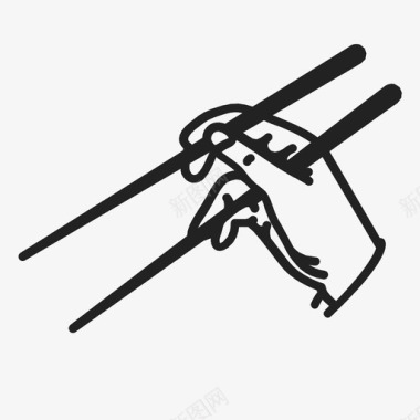 手和筷子流爆发图标图标