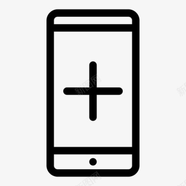 移动电话添加手机iphone图标图标