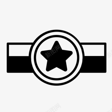 明星拳击徽章图标图标
