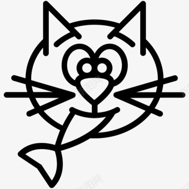 吃猫脸鱼图标图标