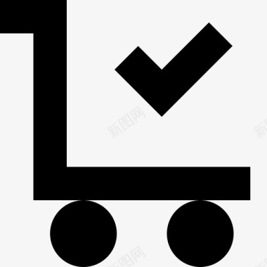 商务购物车支票电子商务图标图标
