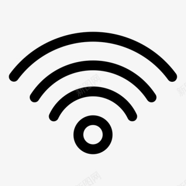 矢量信号发射器wifi连接互联网图标图标