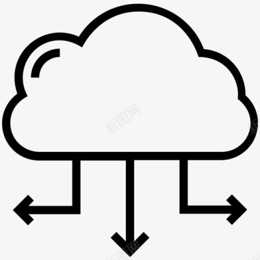 网络空间云网络云计算网络空间图标图标