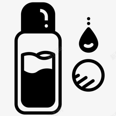 卸妆液清洁剂化妆品图标图标