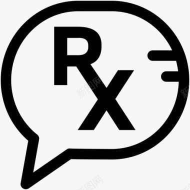 rx医疗和健康可爱的图标图标