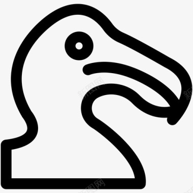 海鸥鸟家庭图标图标