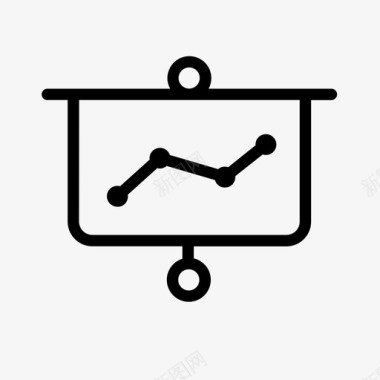 展示商业信息展示板办公室投影图标图标