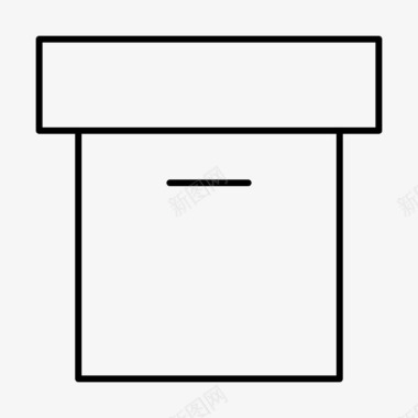 档案纸箱档案应用程序界面图标图标
