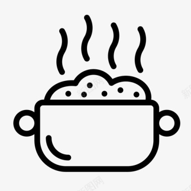 一锅粥晚餐食物图标图标