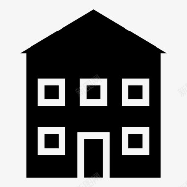 住宅国家建筑乡村住宅图标图标