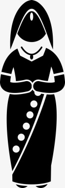 印度女装印度民族服装图标图标