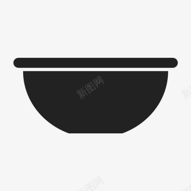 盆碗厨房图标图标