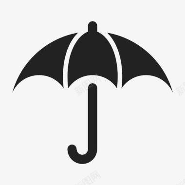 雨伞电脑雨水图标图标