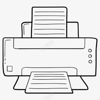deskjet打印机办公用品a4打印机图标图标