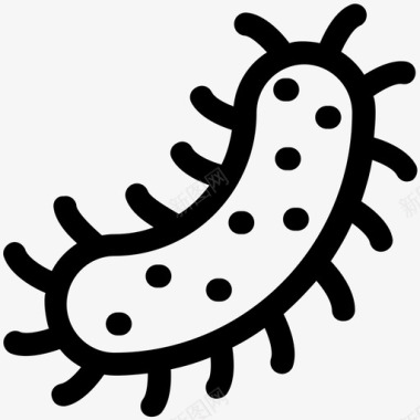 无细菌细菌埃博拉微生物图标图标