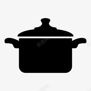 平底锅锅厨师烹饪图标图标