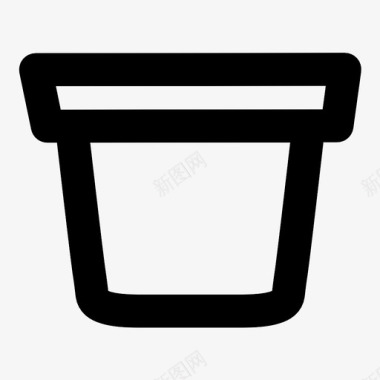雪花桶桶篮子容器图标图标