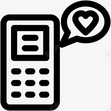 爱情短信心形签名爱情聊天图标图标