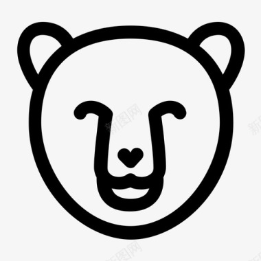 熊黑熊棕熊图标图标