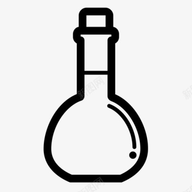 实验室设备容量瓶化学实验室图标图标