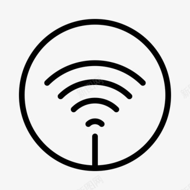 卡通数据连接wifi互联网在线图标图标