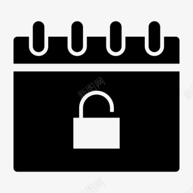 挂历设计素材日历未保护事件日程表计划图标图标