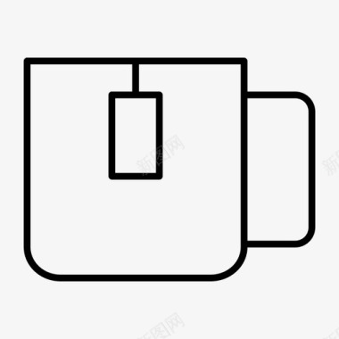 茶杯咖啡休息图标图标