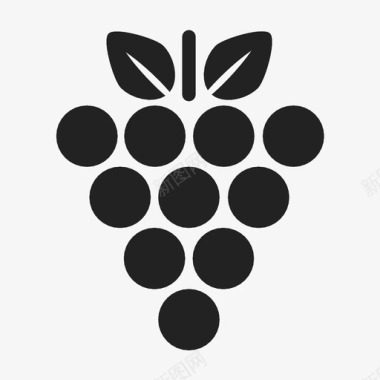 葡萄一串葡萄水果图标图标
