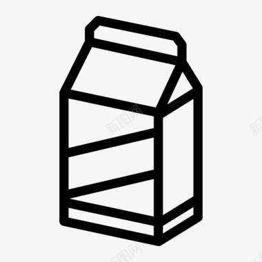 牛奶盒奶制品乳制品图标图标