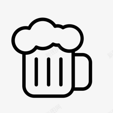 一杯啤酒一杯饮料图标图标